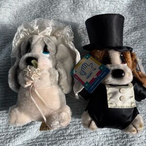 APPLAUSE Sad Sam and Honey Bride Vintage Plush Set 1987
